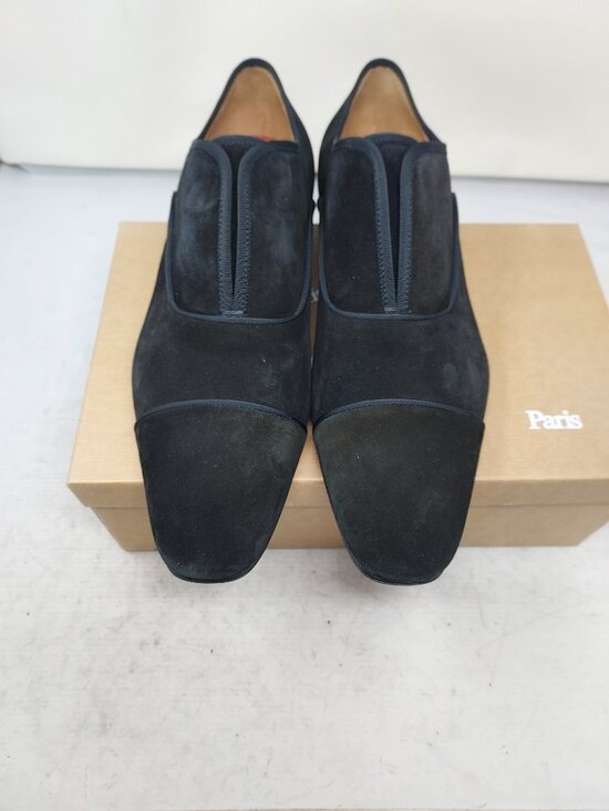 Christian Louboutin MENS Black Alpha Male Suede Oxford Shoe main image 8